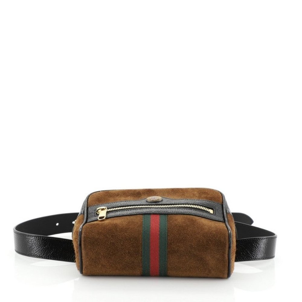 Gucci brown Ophidia Suede Belt Bag - Picture 11 of 14